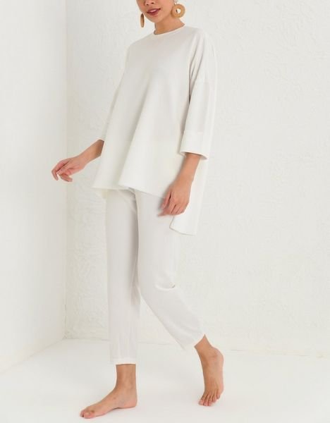 ECRU TOP AND BOTTOM
