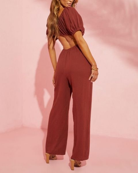 BROWN JUMPSUIT