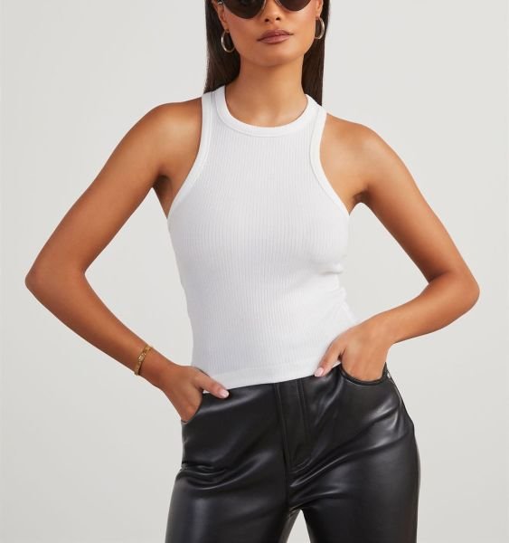 WHITE TANK-TOP