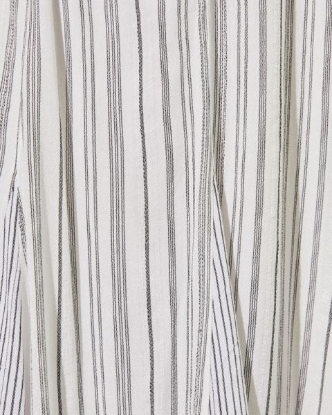 ECRU-GREY-STRIPED DRESS