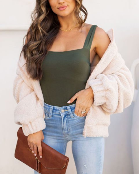 KHAKI VESTTOP