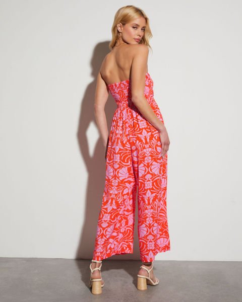 ORANGE-LILAC-FLORAL JUMPSUIT