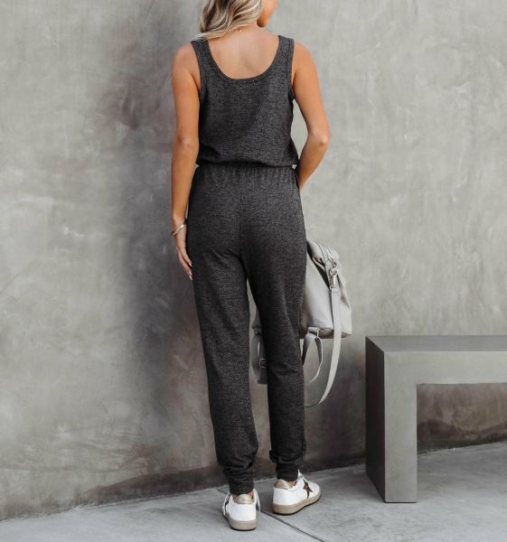 ANTHRACITE-MELANGE JUMPSUIT