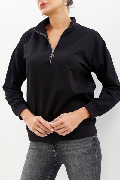 BLACK SWEATSHIRT