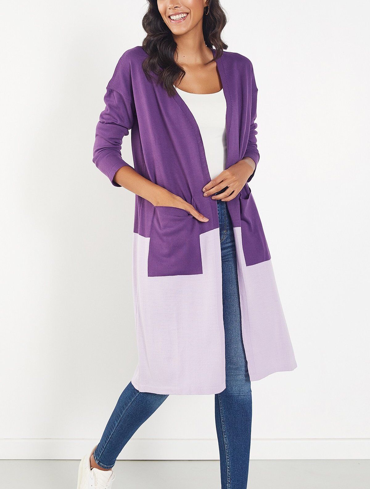 PURPLE-LILAC CARDIGAN