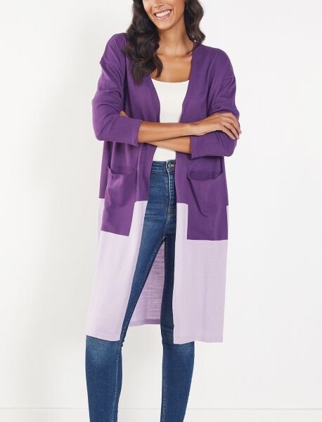 PURPLE-LILAC CARDIGAN