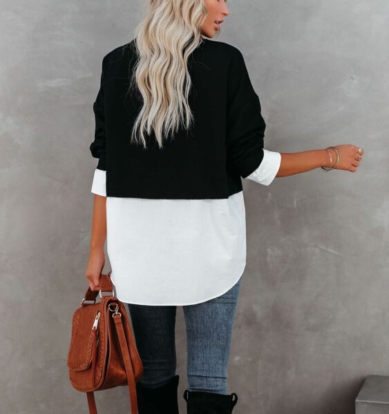 BLACK-WHITE TUNIC