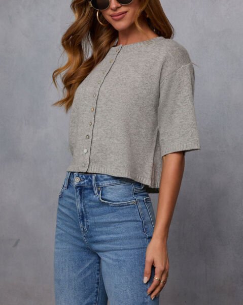 GREY CARDIGAN