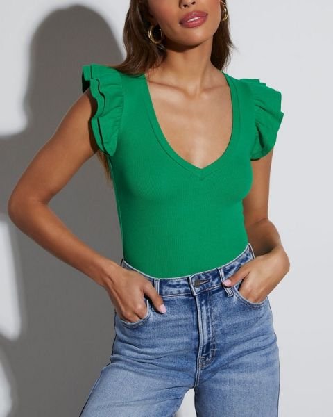 GREEN BLOUSE