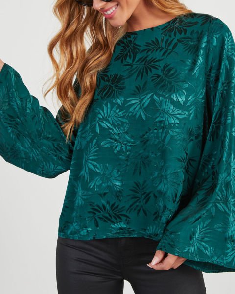 TEAL BLOUSE
