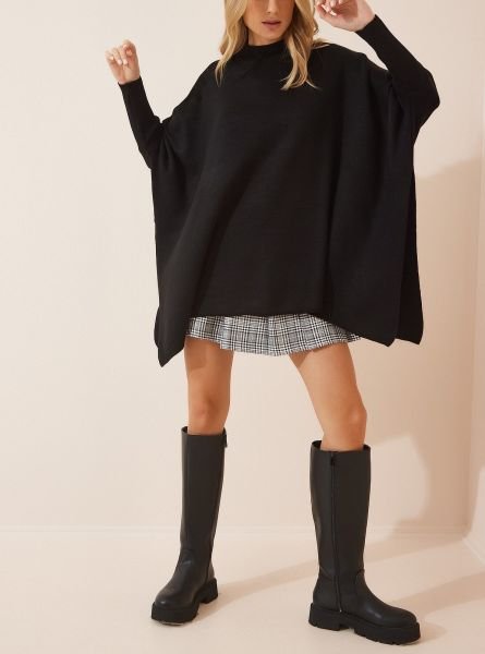 BLACK PONCHO