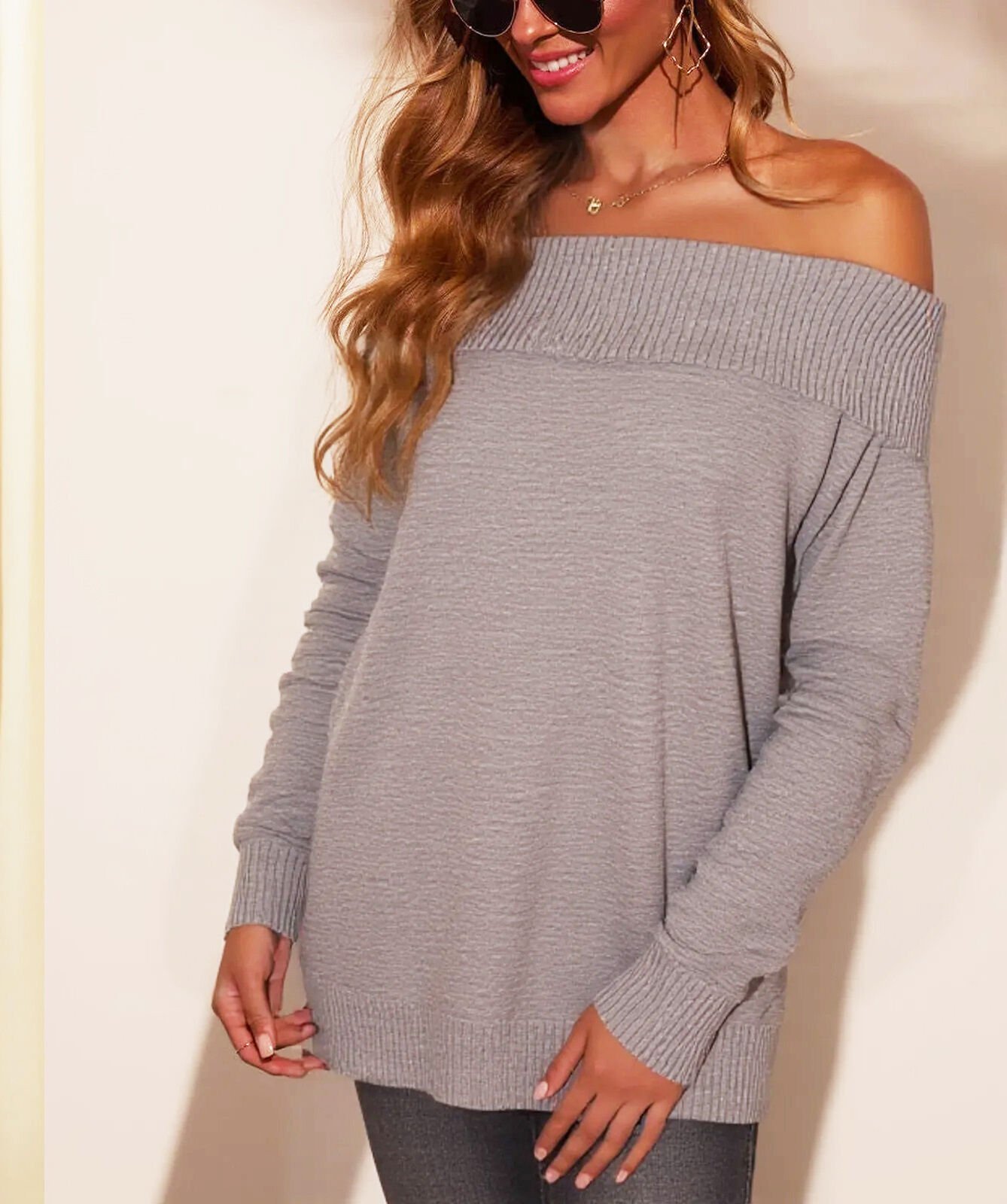 GREY SWEATER S - GREY