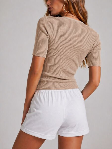 BEIGE BLOUSE M - BEIGE