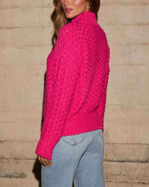 FUCSHIA SWEATERS