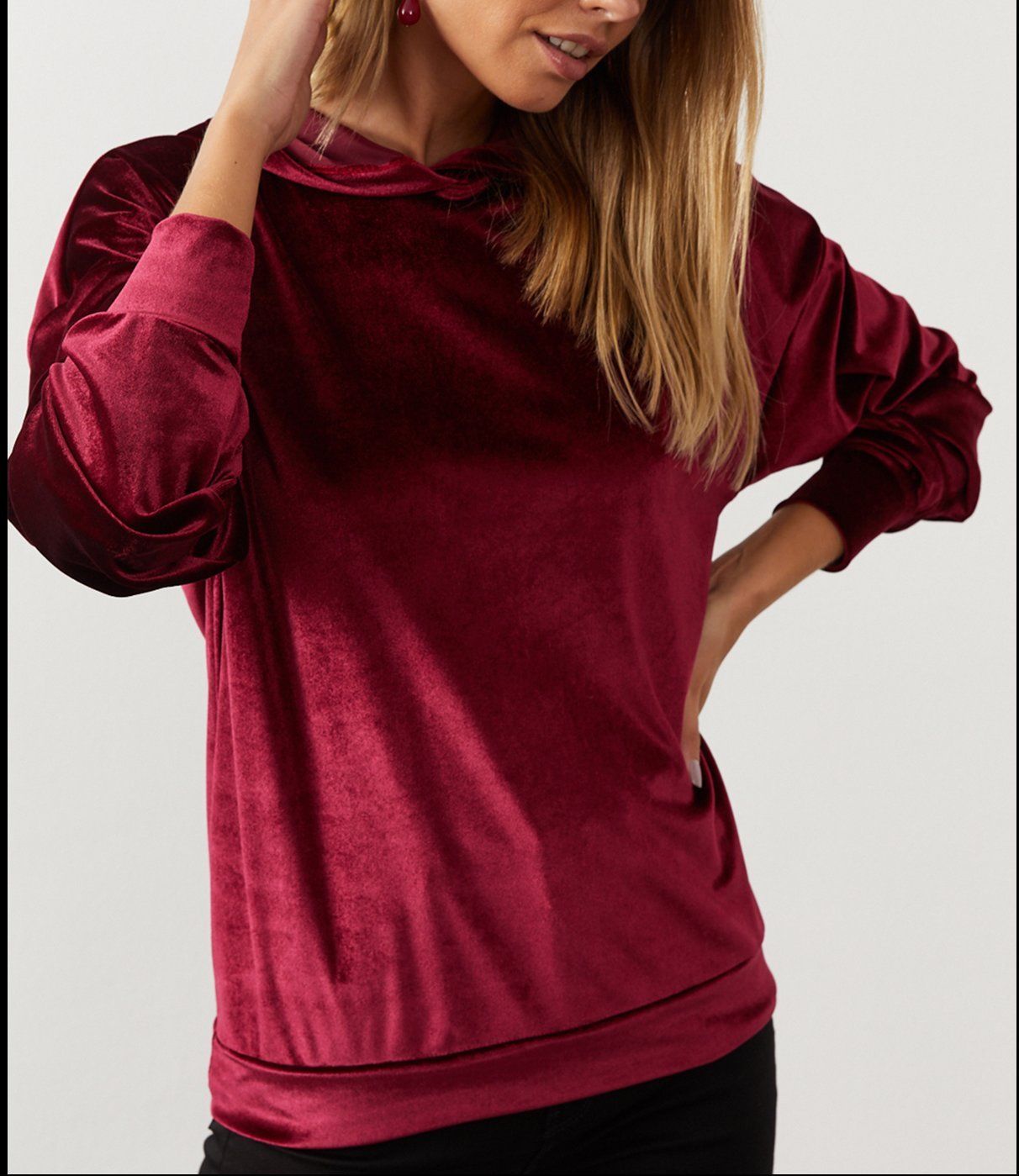BURGUNDY BLOUSE
