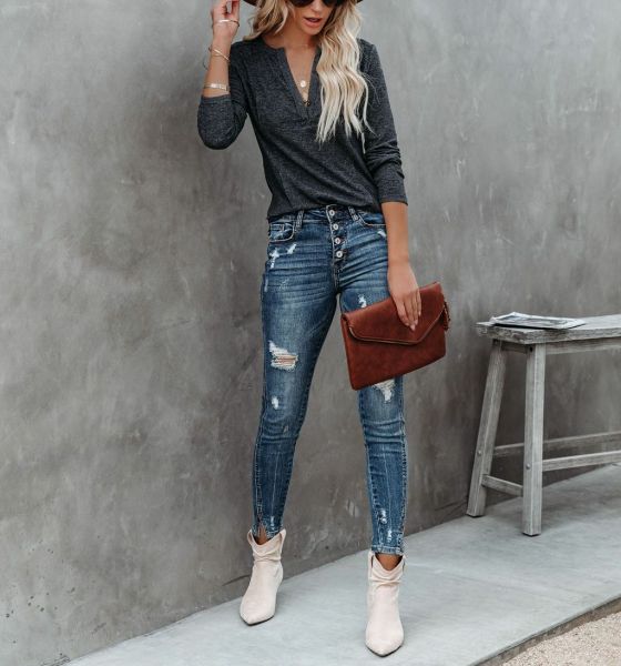 ANTHRACITE BLOUSE