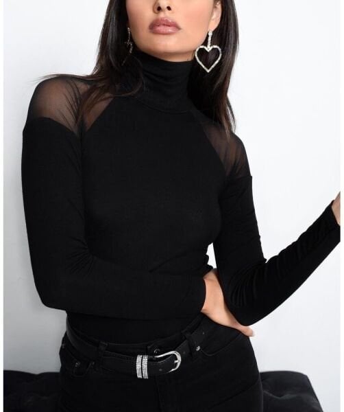 BLACK BLOUSE S - BLACK
