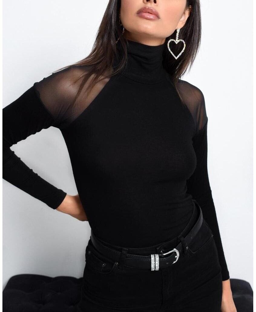 BLACK BLOUSE S - BLACK