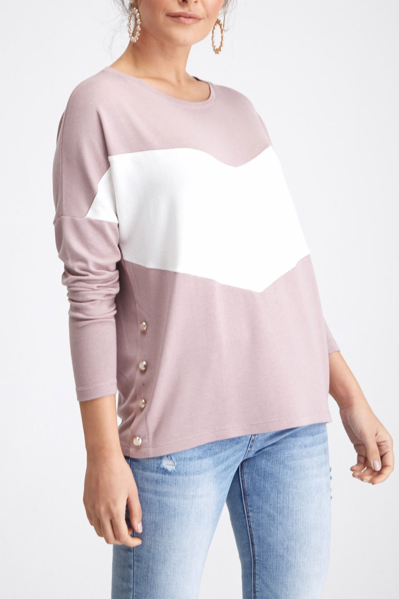 ROSE-ECRU BLOUSE