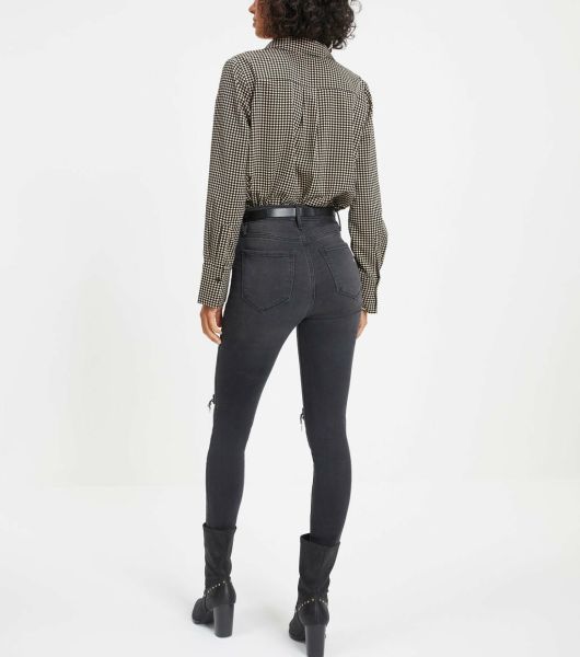 BLACK-BEIGE SHIRT