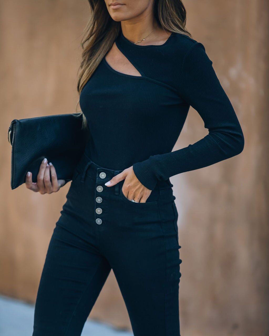 BLACK BLOUSE XL - BLACK