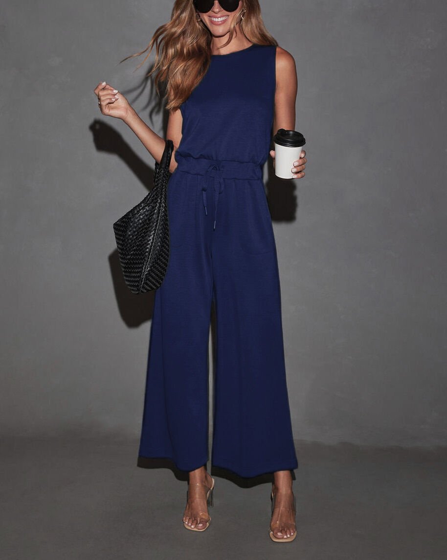 NAVY JUMPSUIT S - NAVY