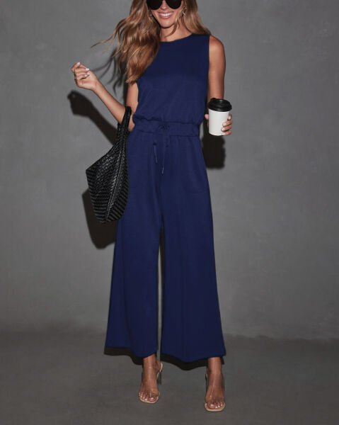 NAVY JUMPSUIT S - NAVY