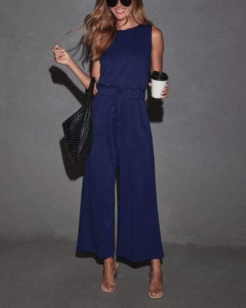 NAVY JUMPSUIT M - NAVY