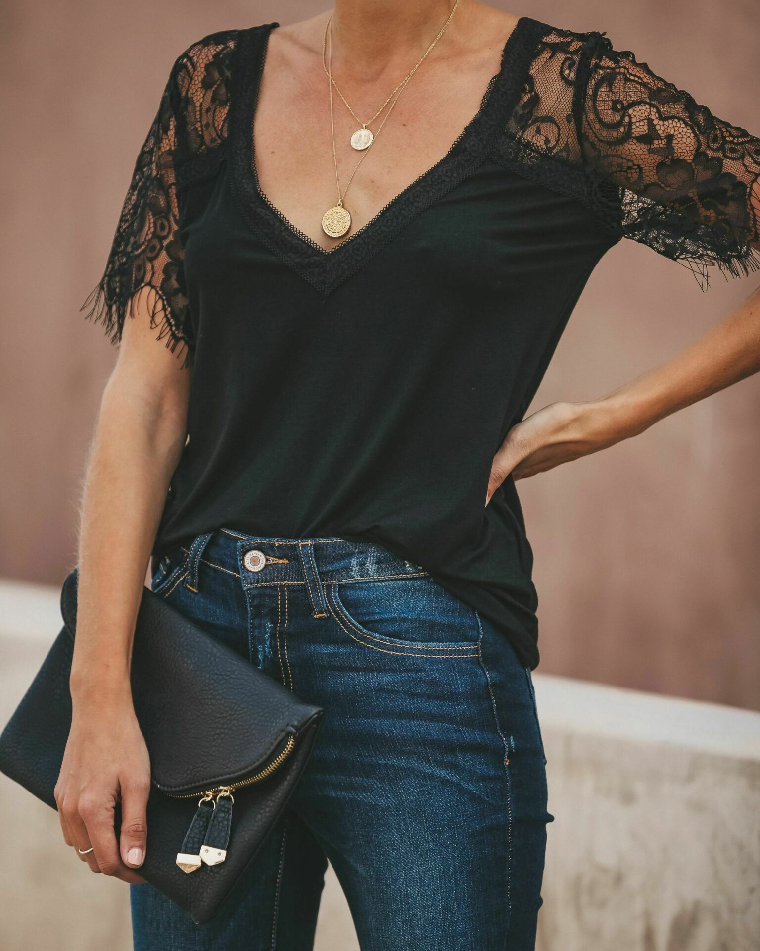 BLACK BLOUSE S - BLACK