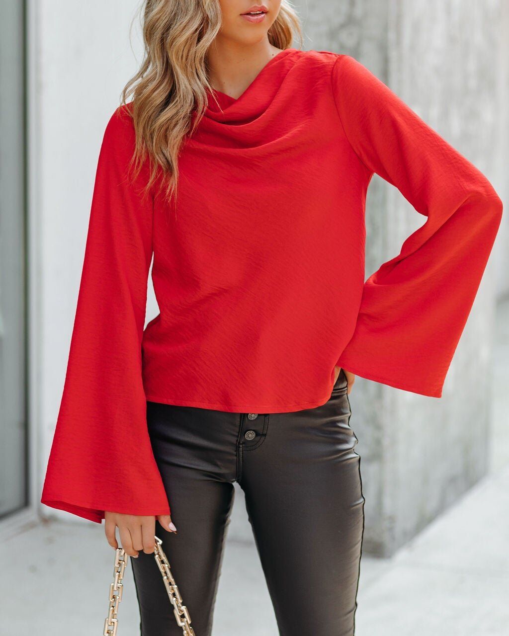 RED BLOUSE S - RED