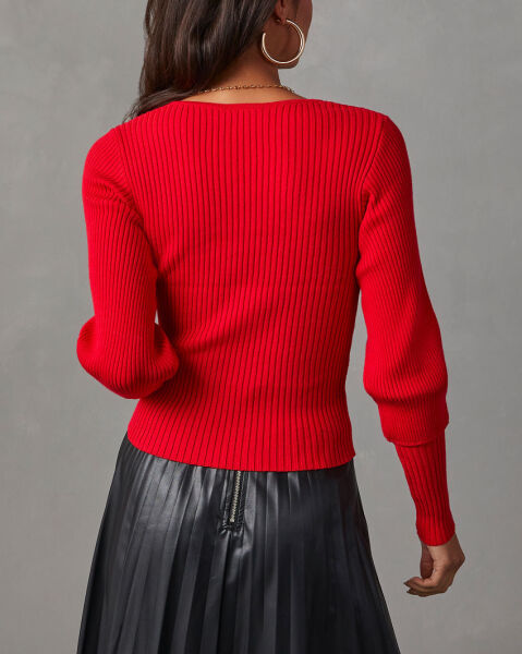 RED SWEATERS M - RED