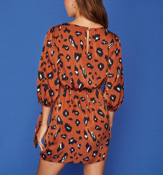 TILE-LEOPARD DRESS