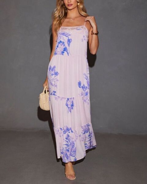 POWDER-LILAC-FLORAL DRESS