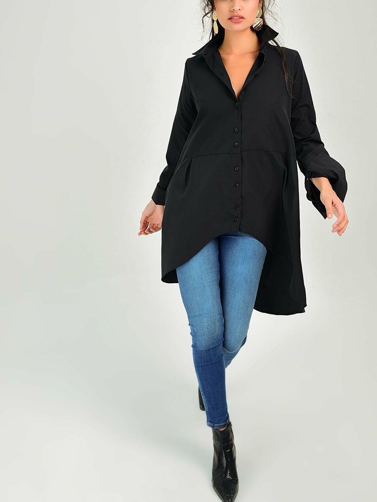 BLACK SHIRT M - BLACK