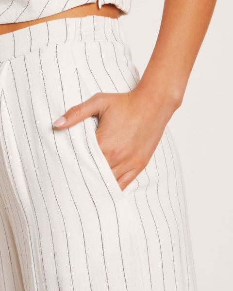 WHITE-GREY-STRIPED PANTS