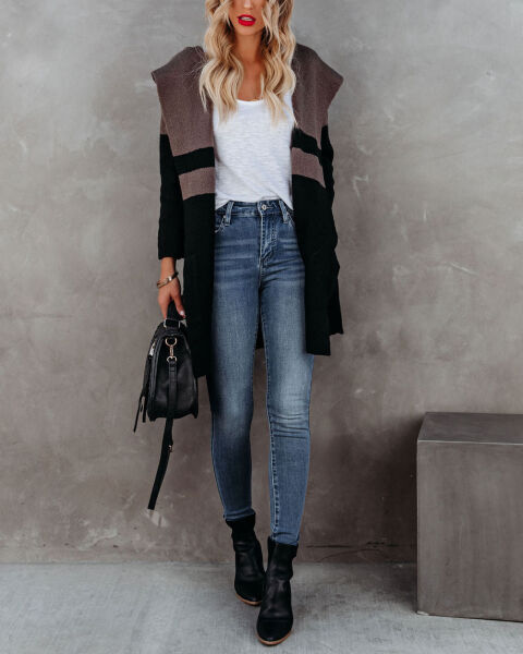 BLACK-BROWN COAT M - BLACK-BROWN