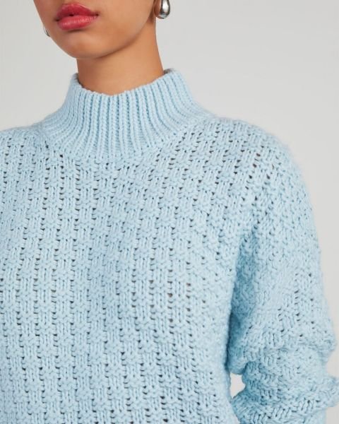 LIGHT-BLUE SWEATER