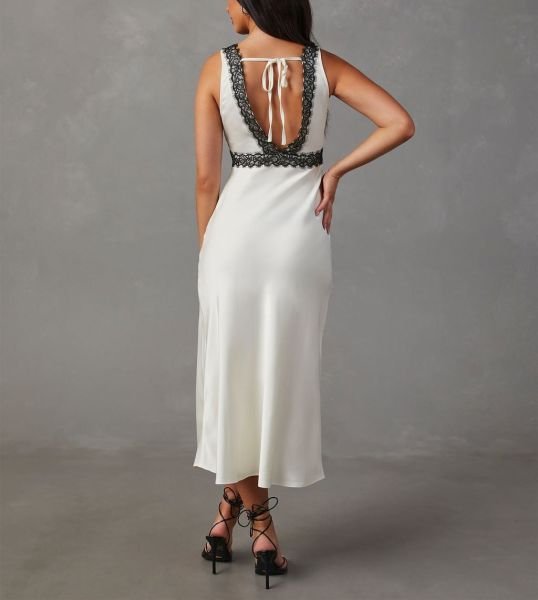 WHITE-BLACK DRESS