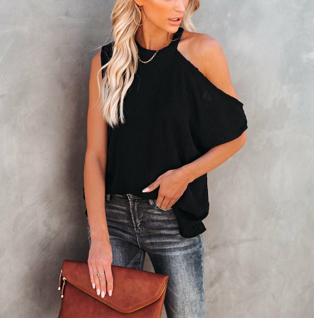 BLACK BLOUSE XL - BLACK