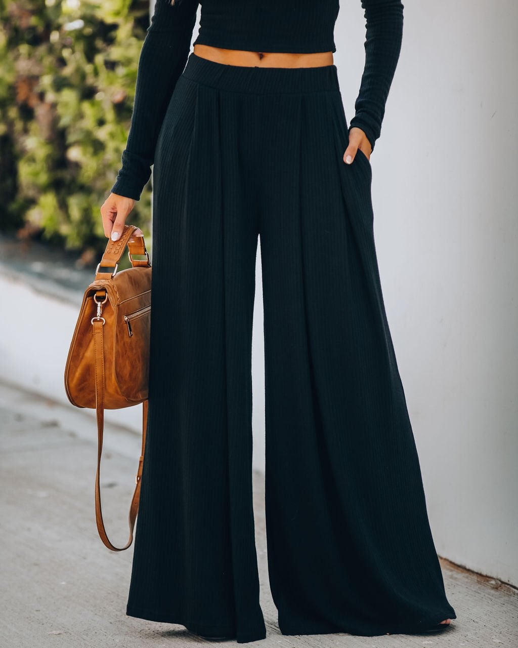 BLACK PANTS S - BLACK