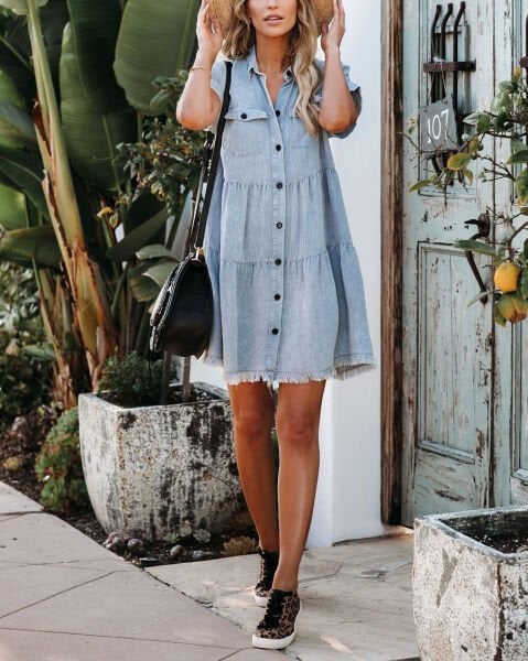 LIGHT-BLUE DRESS S - LIGHT-BLUE