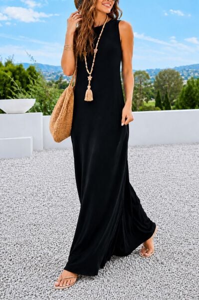BLACK DRESS S - BLACK