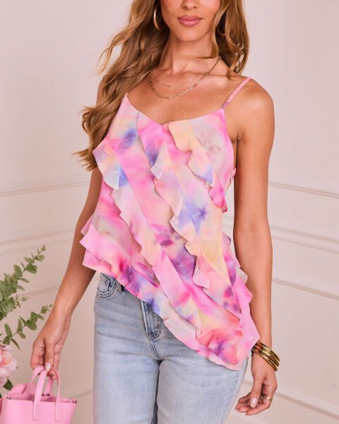 MULTCOLOR-PRINTED BLOUSE S - MULTCOLOR-PRINTED