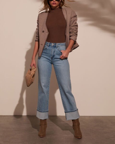 BROWN VEST TOP M - BROWN