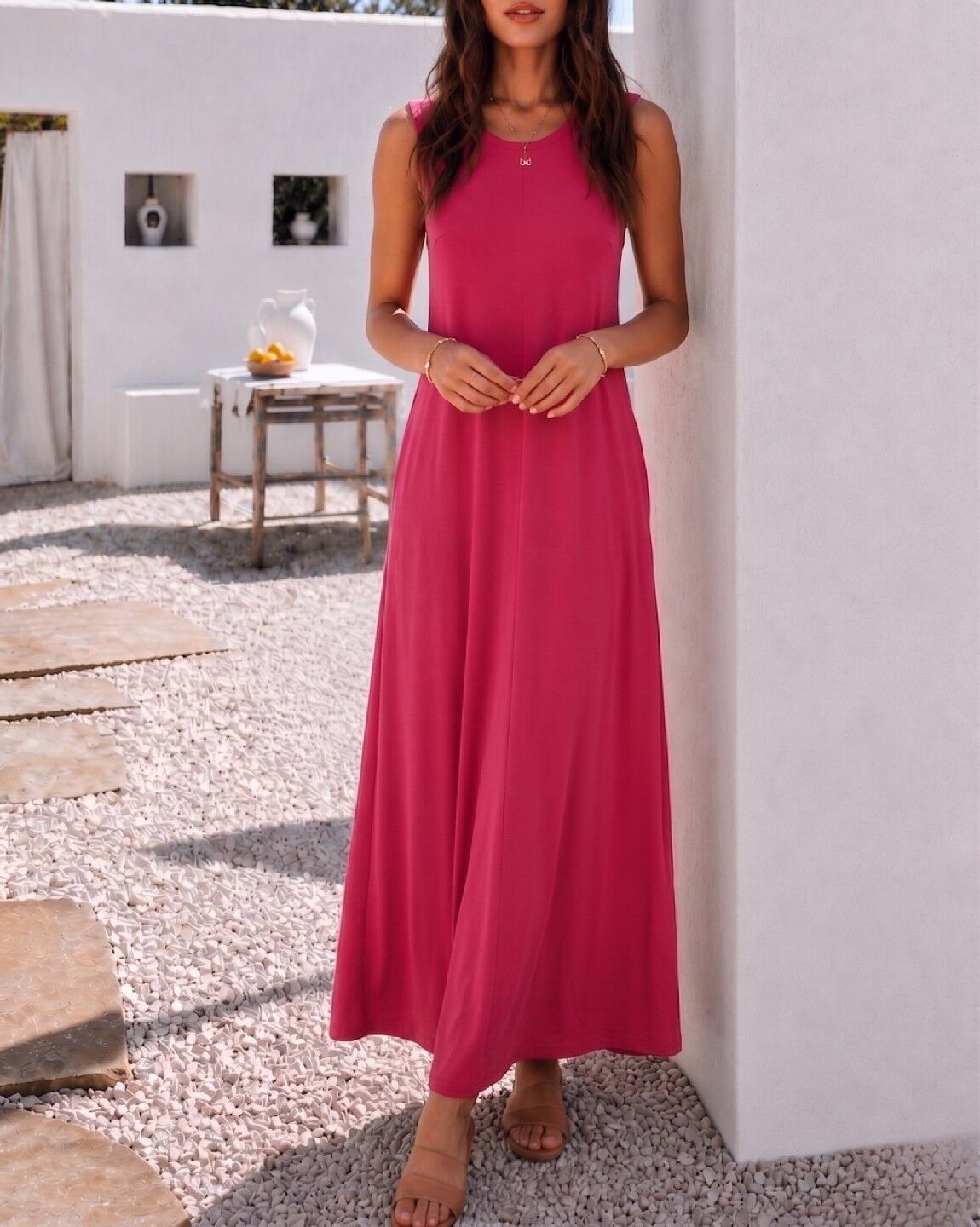 FUSCHIA DRESS M - FUSCHIA