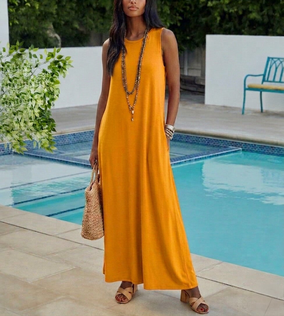 MUSTARD DRESS XL - MUSTARD