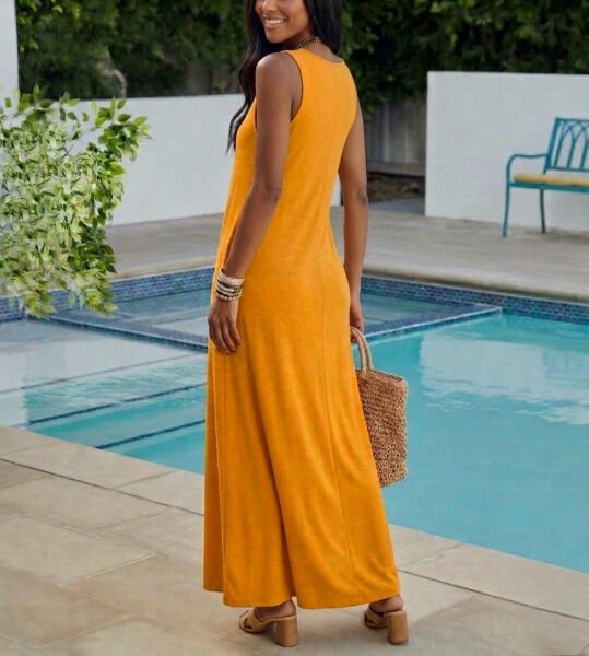 MUSTARD DRESS XL - MUSTARD