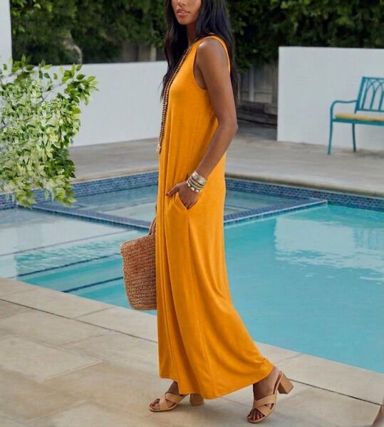 MUSTARD DRESS XL - MUSTARD