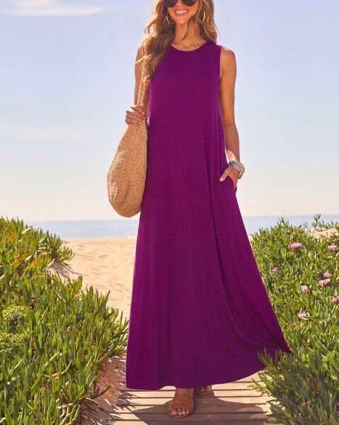 PURPLE DRESS L - PURPLE