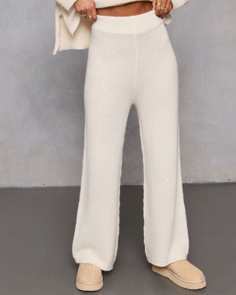 ECRU SWEATER AND PANTS SET